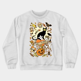 Happy Halloween (yellow) Crewneck Sweatshirt